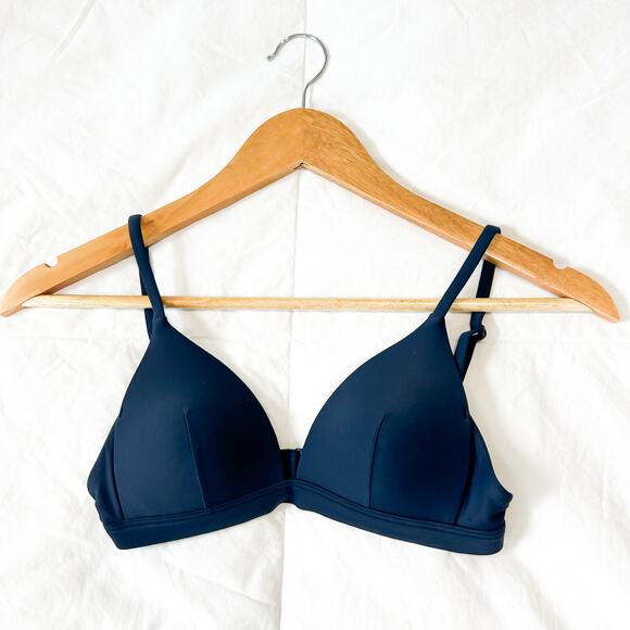 Lululemon Waterside Navy Swim Bikini Top A Cup Adjustable Straps - Picture 4 of 8
